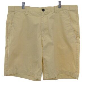 Croft & Barrow Yellow Chino Shorts 38 Classic Prep Coastal Dadcore Resort